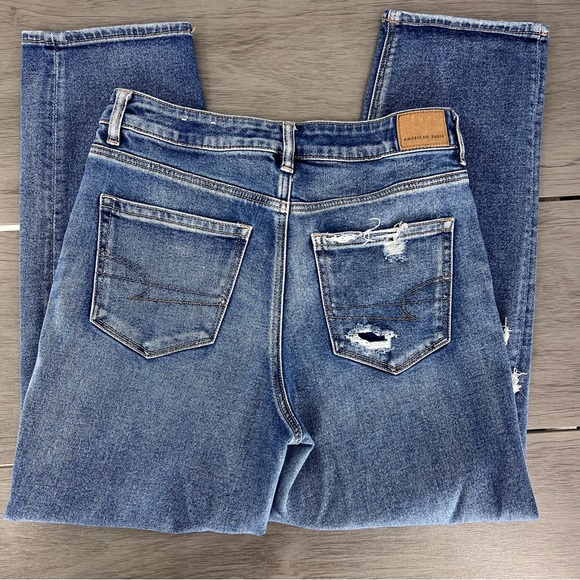 American eagle distressed Jean size 8 regular - Picture 6 of 10